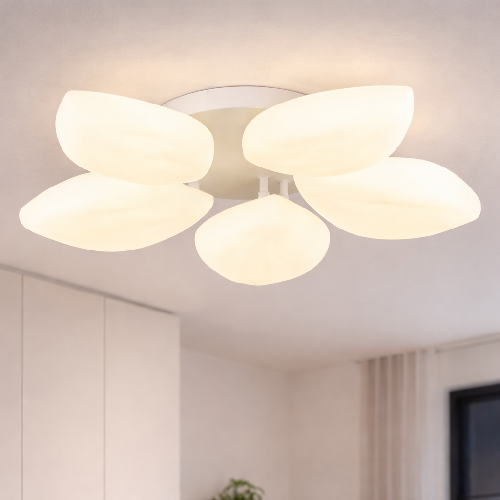 Люстра светодиодная Valeso 60W с металлическим каркасом 3000+6500К с пультом Белый (YH1411/5)