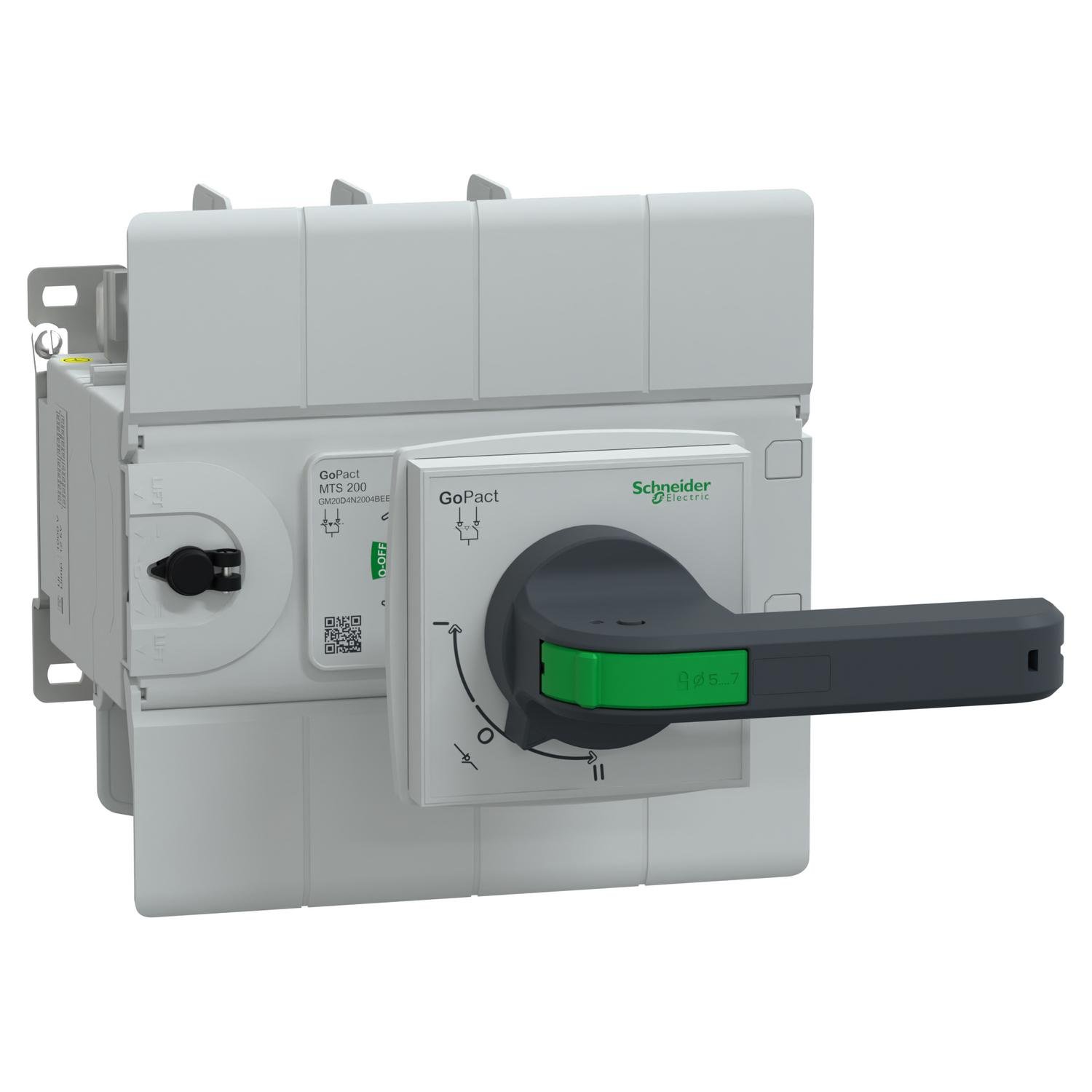 Переключатель нагрузки I-0-II Schneider Electric GoPact MTS200 4P 200A 415V выносная ручка (GM20D4N2004BEE)