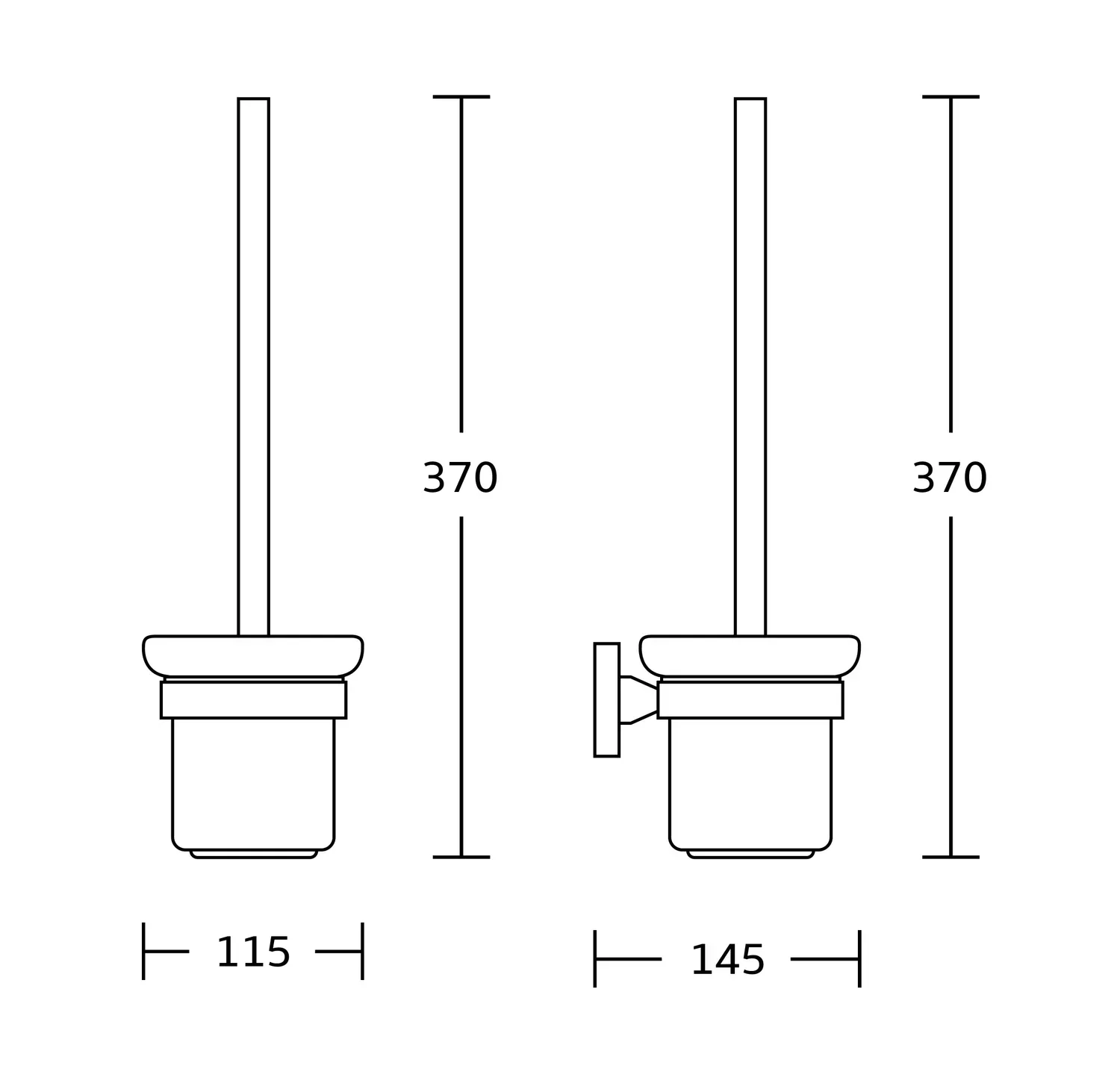 Йоржик для унітазу VBI VENUS настінний Nickel (VBI-040010NI) - фото 2
