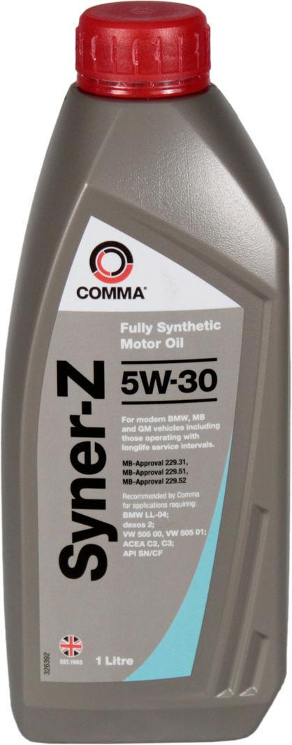 Моторное масло COMMA 5W-30 Syner-Z 1 л (1400891)