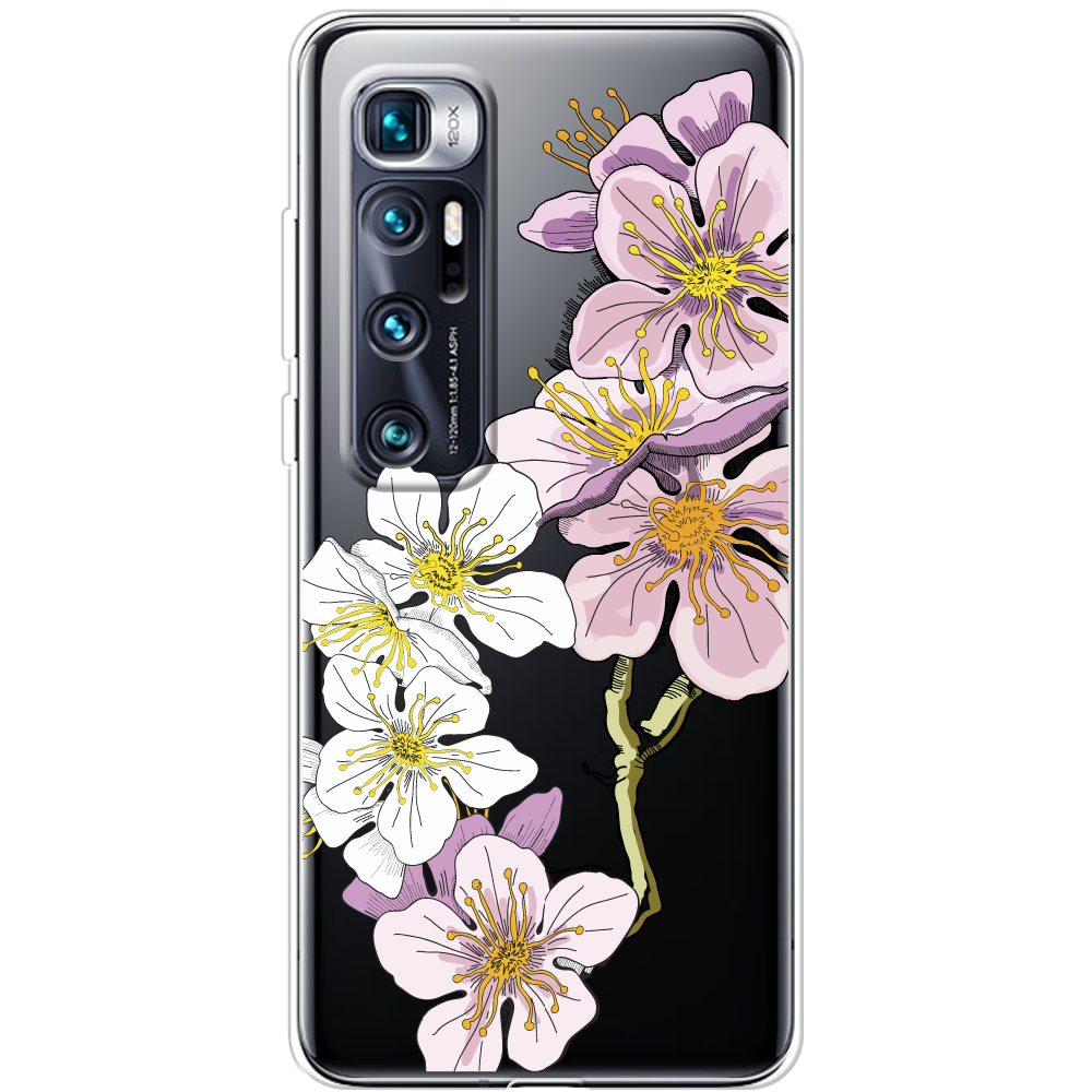 Чехол BoxFace Xiaomi Mi 10 Ultra Cherry Blossom Прозрачный силикон (44423-cc4-44423)