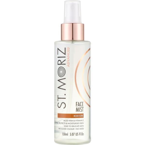 Автобронзат-спрей для лица St Moriz Advanced Gradual Self Tanning Face Mist Medium 150 мл