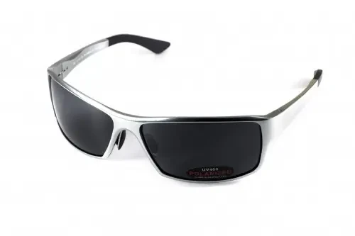 Окуляри поляризаційні BluWater Alumination 1 Silver Polarized Сірий (4АЛЮМ1-С20П)