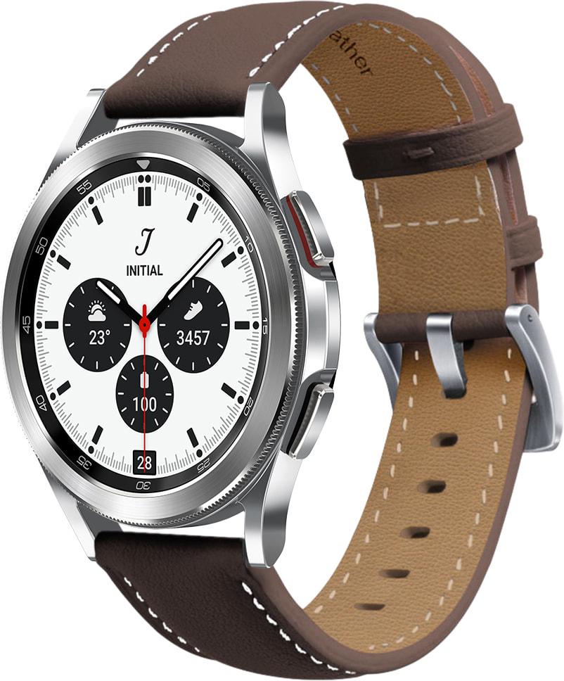 Ремінець шкіряний Folsa для Galaxy Watch 4 Classic 42 мм Dark Brown (31518-05) Ремінець шкіряний Folsa для Galaxy Watch 4 Classic 42 мм Dark Brown (31518-05)