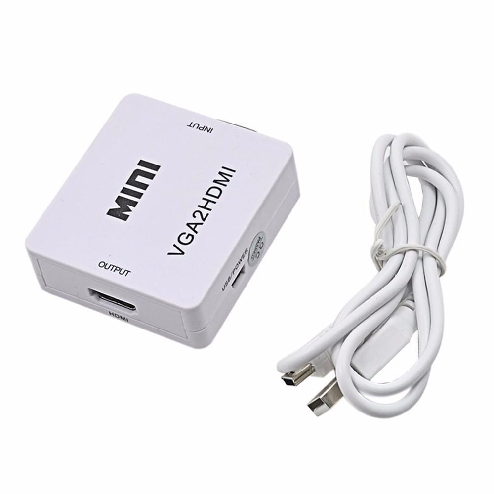 Конвертер переходник видеосигнала VGA to HDMI аудио Rias mini White (3_3936) - фото 6