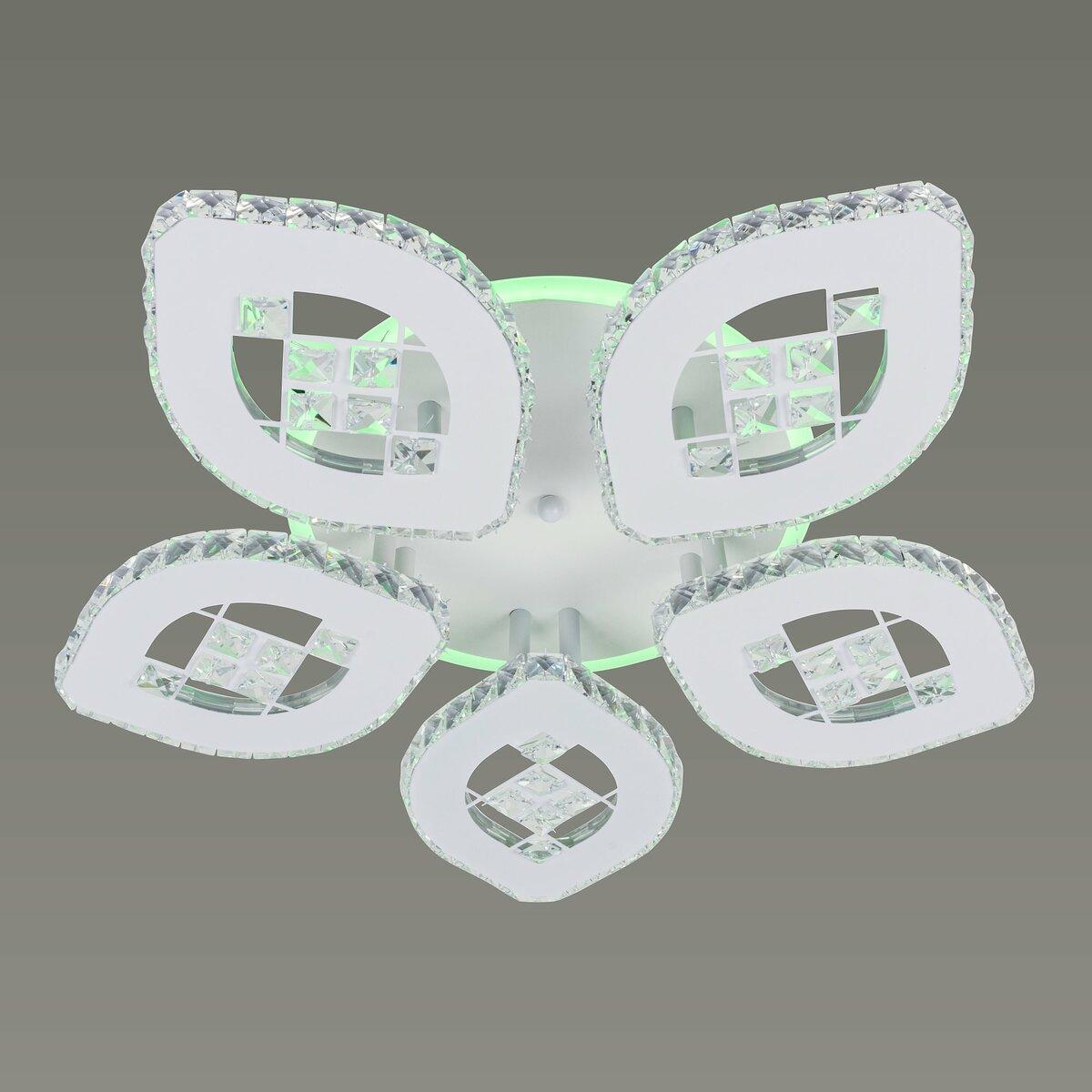 Люстра светодиодная Sirius на пять плафонов 96W 3000-6500К Белый (B S2328/5)