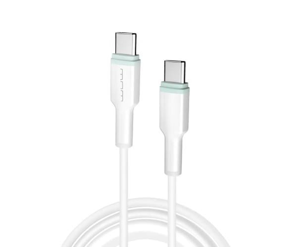 Кабель Data Wuw X205 Type-C-Type-C 65W 1 м Белый (06Wuw-X205TCTC)