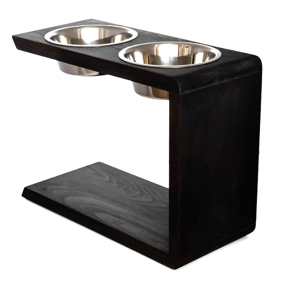 Подставка под миски для собак из дерева Левоча Венге (ПСО-000812)