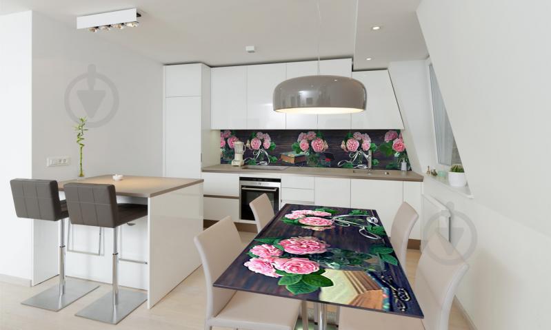 Наклейка виниловая на стол Zatarga «Розовые Розы 3Д» 650х1200 мм Z180812/1st