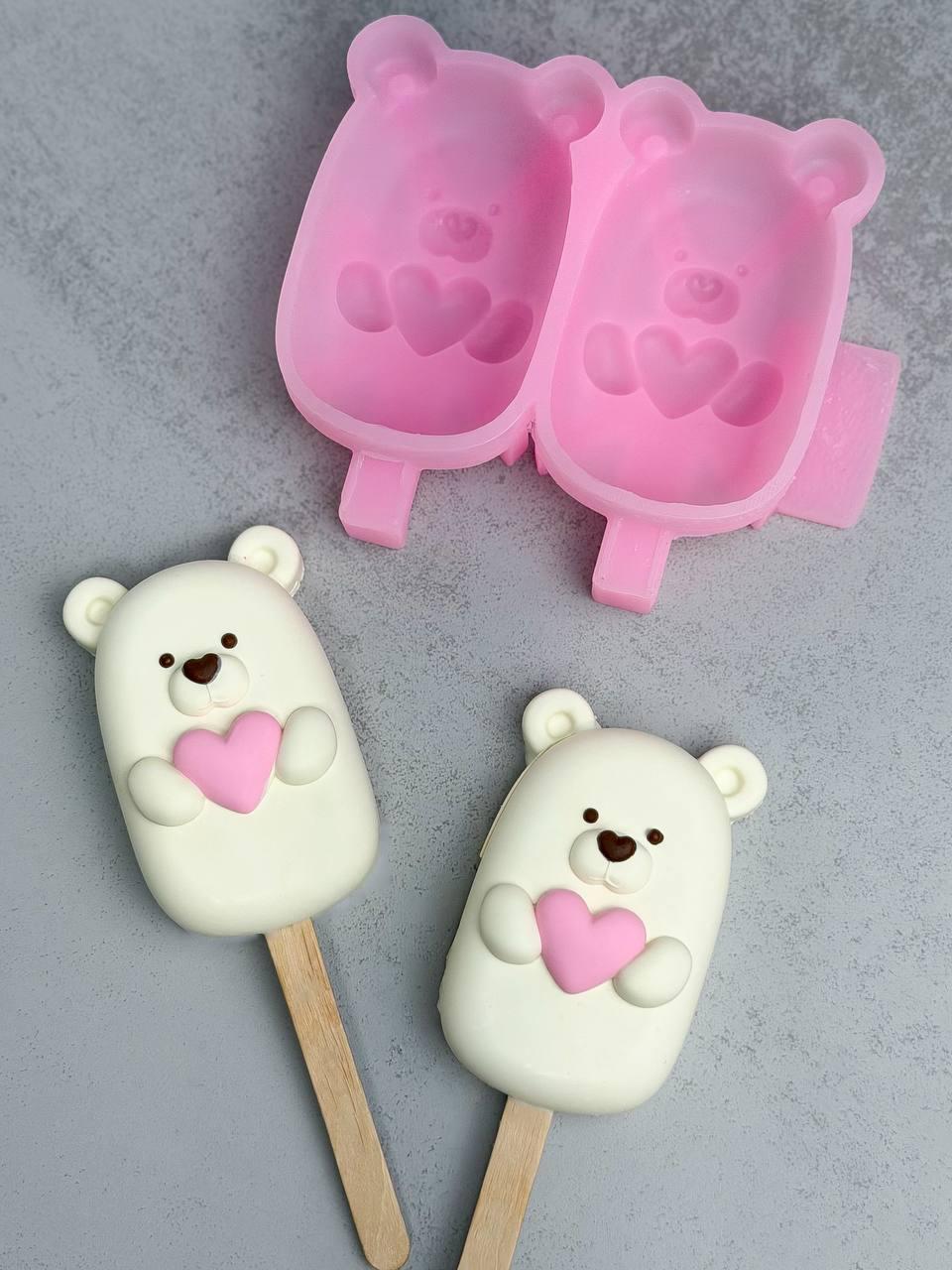 Молд силиконовый Orehova Мишка эскимо 85 мл (12749)