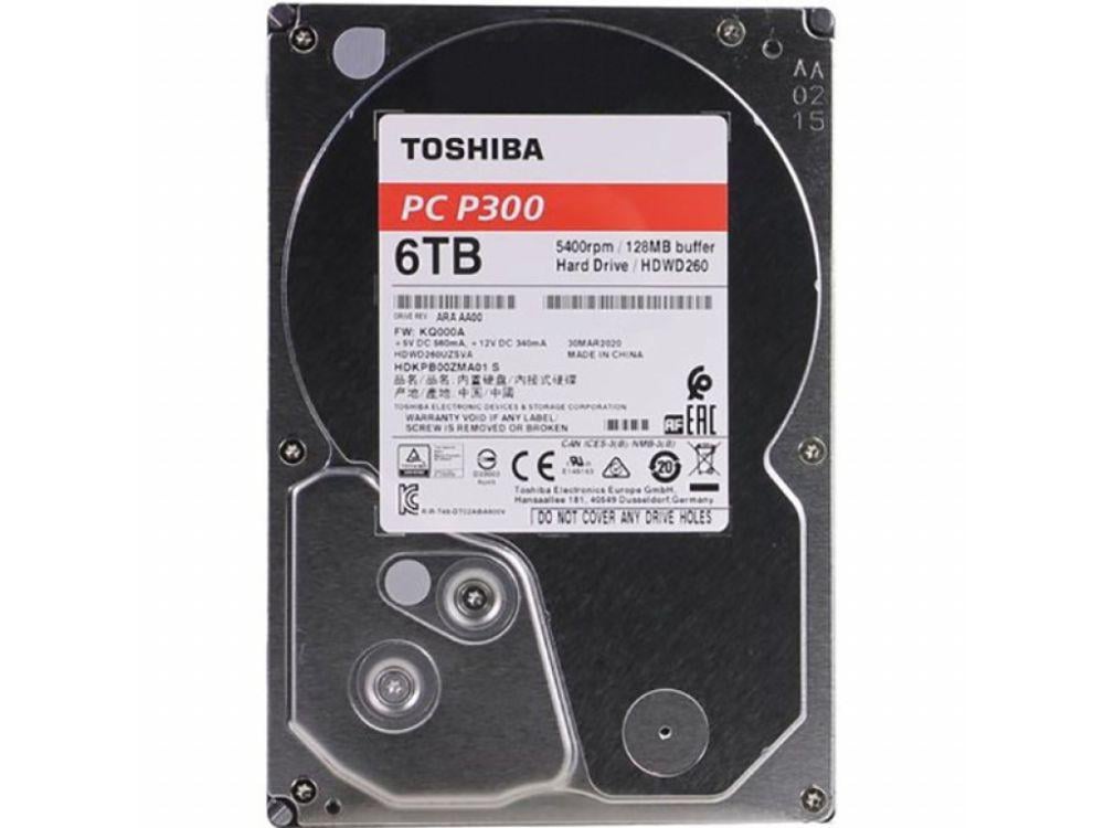 Жесткий диск Toshiba P300 SATA3 128 MB 5400 rpm 3,5" 6 TB (HDWD260UZSVA)