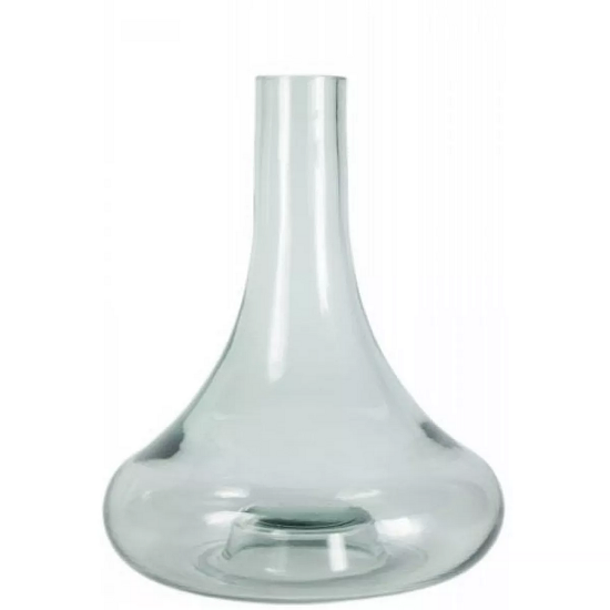 Колба для кальяна KOHANA SS стеклянная база под поклейку совместимость с клик и резьбовым соединением 28 см Прозрачный