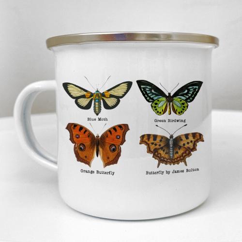Кружка металлическая Camper Бабочки 250 мл (KRM_23S154)