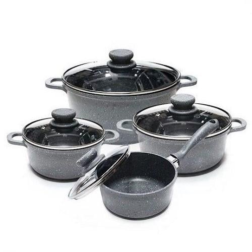 Набір посуду Edenberg EB-9181 з антипригарним мармуровим покриттям та турбоіндукційним дном 8 пр.