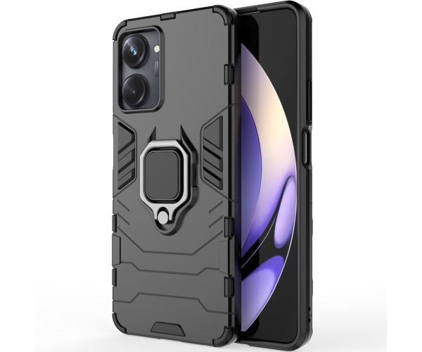 Чехол накладка Ricco Black Panther Armor для Realme 10 Pro Черный