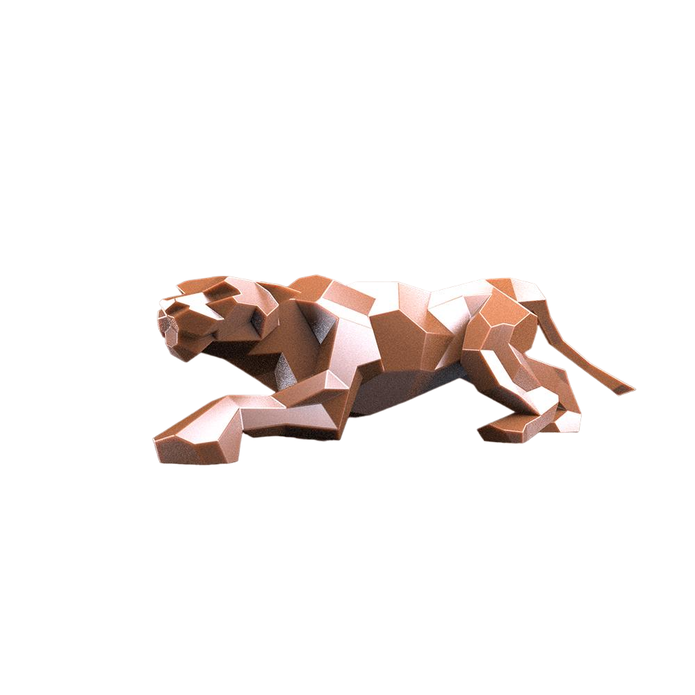 Скульптура полигональная Пантера (13570443)