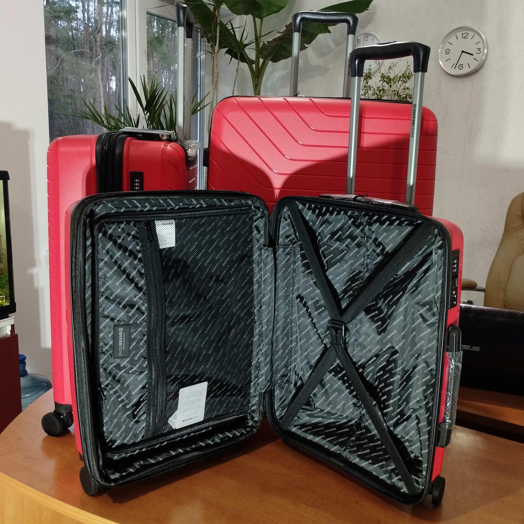 Чемодан большой Swissbrand Eden Polypropylene L Red (SWB_LHEDE201L) - фото 2 Чемодан большой Swissbrand Eden Polypropylene L Red (SWB_LHEDE201L) - фото 2