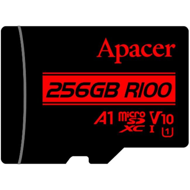 Карта памяти microSDXC Apacer 256Gb class 10 V30 R100MB/s (AP256GMCSX10UB-R)