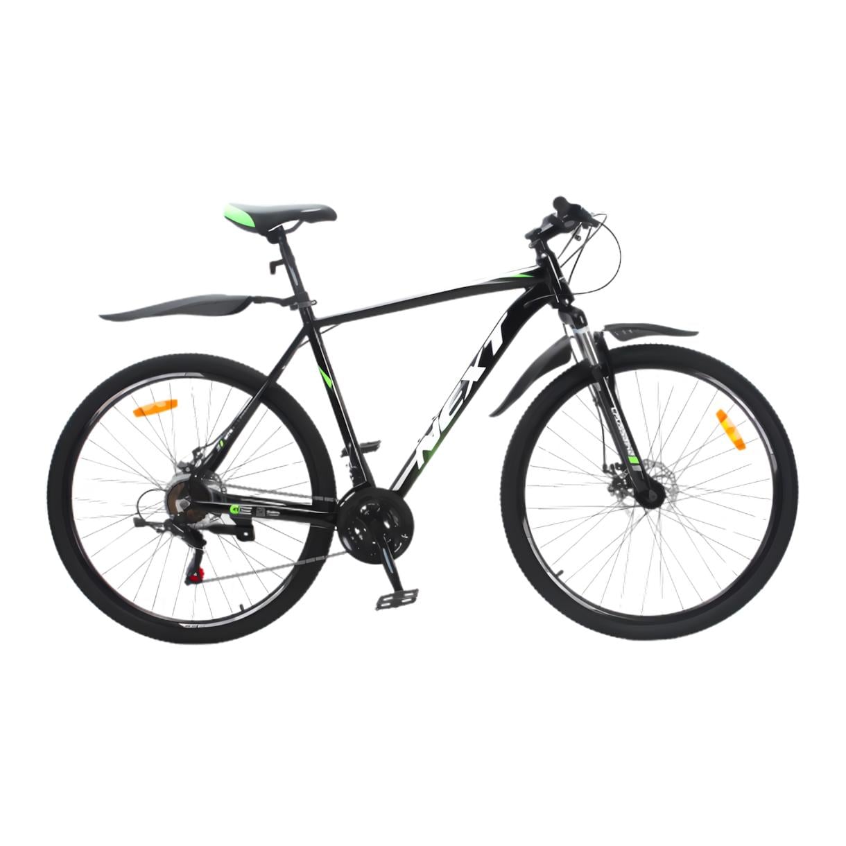 Велосипед Crossbike Next 2025 29" 22" Чорний/Зелений (282)