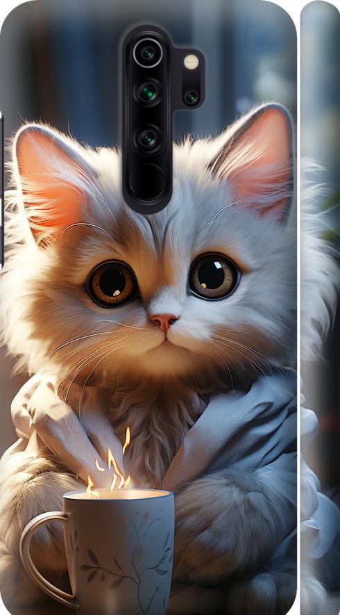 Чехол на Xiaomi Redmi Note 8 Pro White cat (5646m-1783-42517)