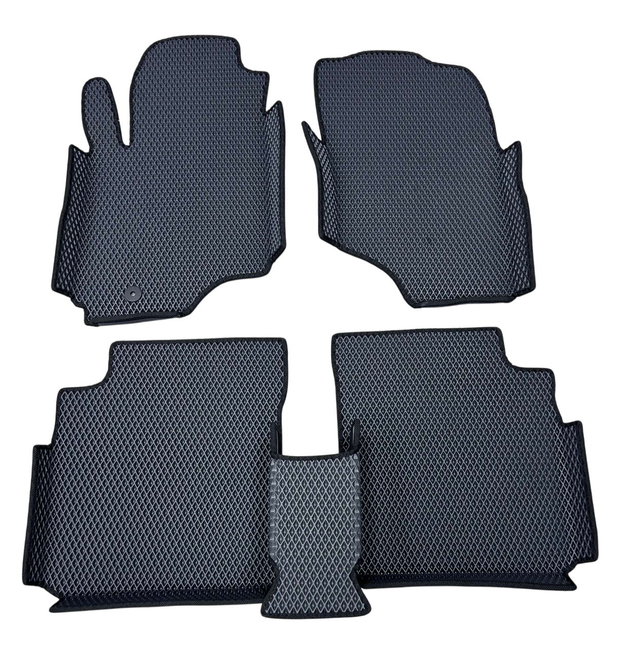 Коврики EVA с бортиками в салон для Mitsubishi Outlander 2003-2007 гг. Черный (1984984252)