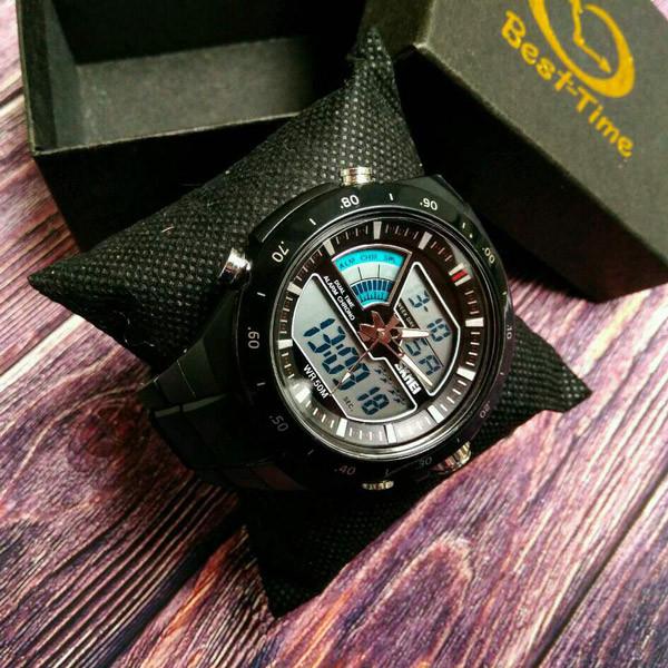 Наручные часы Skmei Shark 1016 с комбинированным циферблатом Black (1037342284) - фото 6 Наручные часы Skmei Shark 1016 с комбинированным циферблатом Black (1037342284) - фото 6