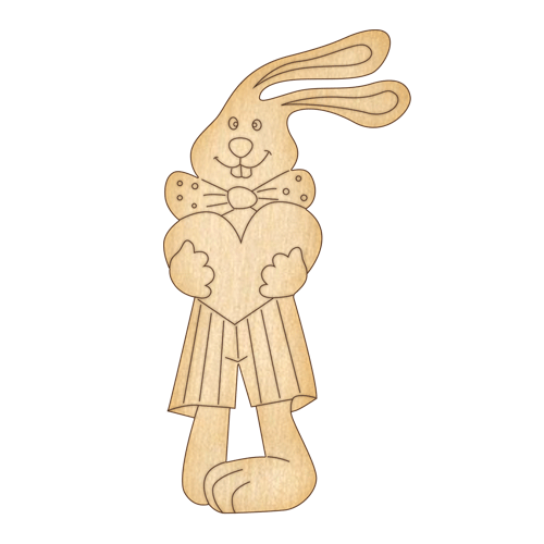 Заготовка из фанеры №86 Зайчик-3 (5586)