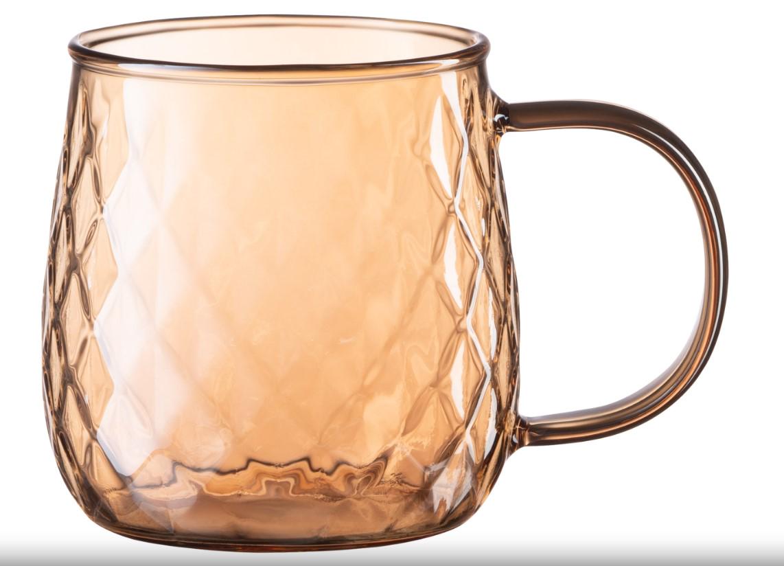 Набір чашок Ardesto Golden Moon 350 мл 2 шт. Прозорий/Золотий (AR2635GG) - фото 2