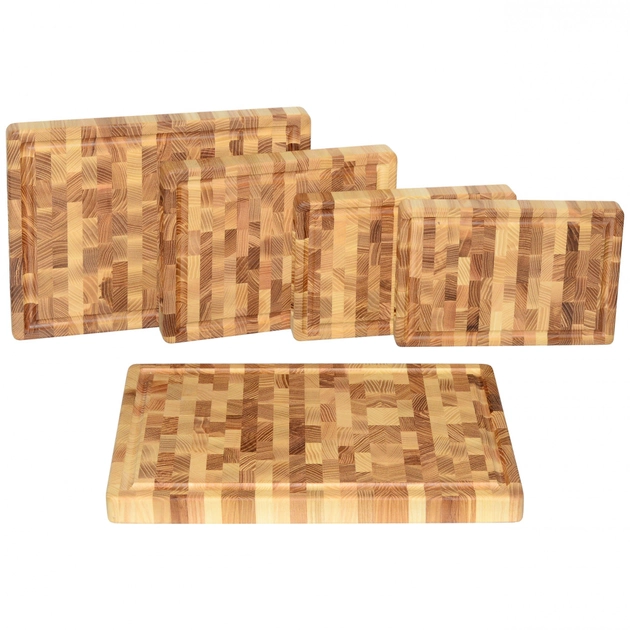 Набір дощок кухонних обробних Wood Wedge торцевих прямокутних прямокутна Ясень (100038)