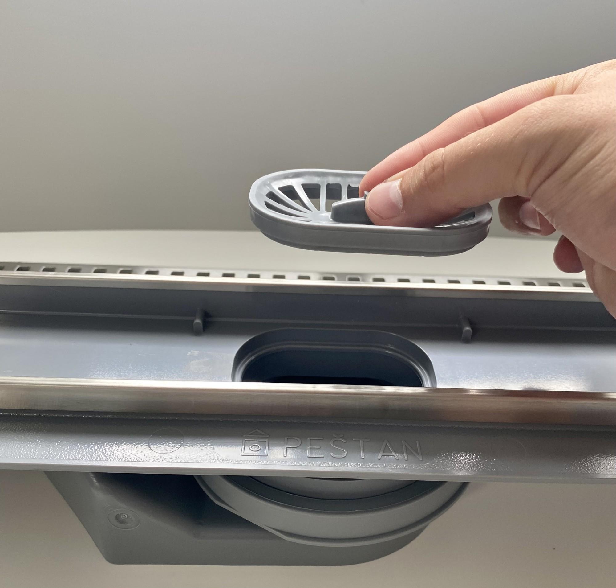 Дренажний канал для душу Pestan Confluo Compact Net Line нержавіюча сталь 750 мм - фото 5 Дренажний канал для душу Pestan Confluo Compact Net Line нержавіюча сталь 750 мм - фото 5