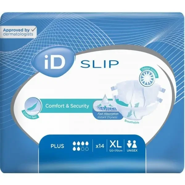 Подгузники для взрослых iD Slip Plus XLarge №14 (000003008) - фото 2