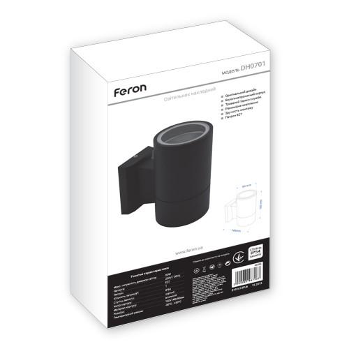Світильник вуличний настінний під лампу Feron Чорний (DH0701) - фото 2 Світильник вуличний настінний під лампу Feron Чорний (DH0701) - фото 2