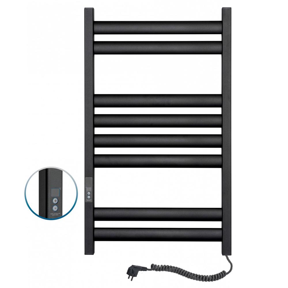 Рушникосушарка електрична SANTAN Сходи Ellipse 500х800 digital правосторонній Чорний (313509) Рушникосушарка електрична SANTAN Сходи Ellipse 500х800 digital правосторонній Чорний (313509)