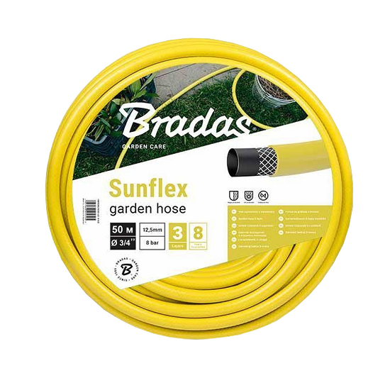 Шланг для полива Bradas WMS3/450 SUNFLEX 3/4″ 50 м Желтый (000025668)