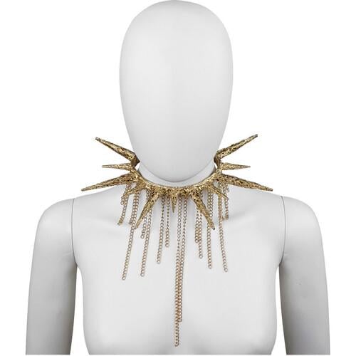 Чокер с шипами Seta Decor Lux (24-600GL)