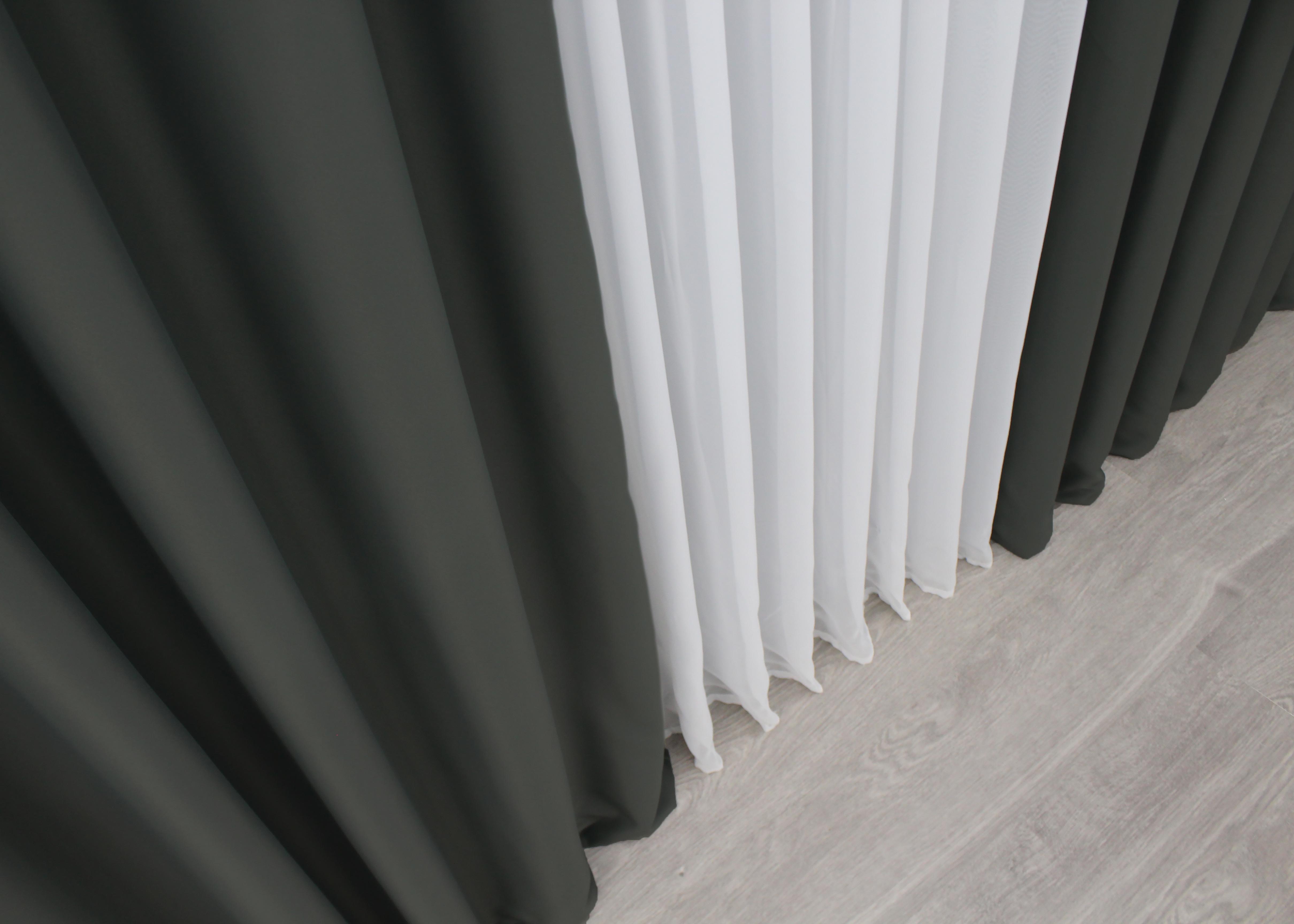 Комплект готових штор VR-Textil Блекаут Midnight № 1400ш 150х290 см 2 шт. Темно-сірий (33-0264) - фото 6 Комплект готових штор VR-Textil Блекаут Midnight № 1400ш 150х290 см 2 шт. Темно-сірий (33-0264) - фото 6