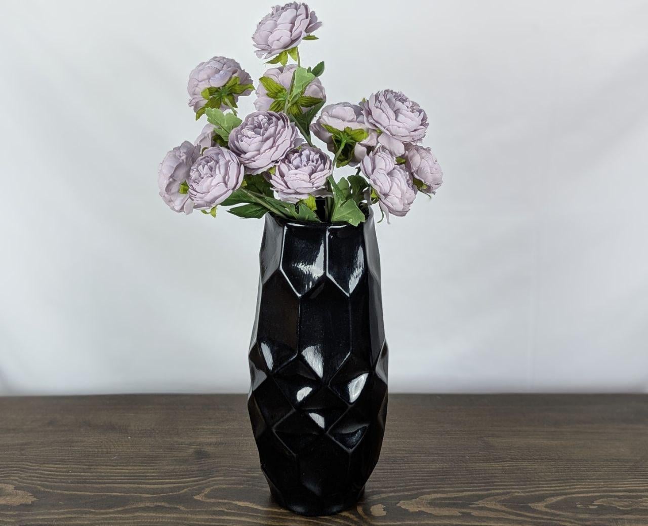 Ваза Nana ceramics Эдем 32 см Черный