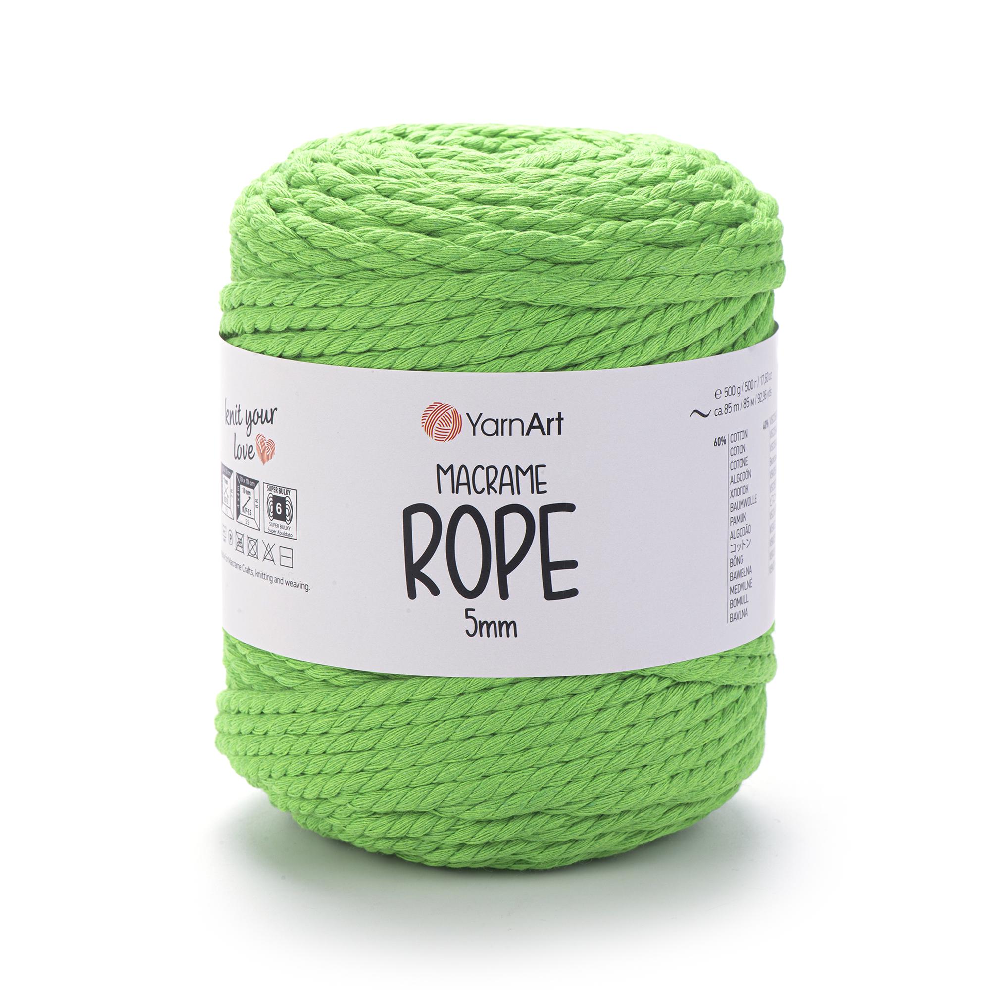 Шнур витый Macrame Rope 5 мм 500 г Ярко-зеленый №802 (2749962843) Шнур витый Macrame Rope 5 мм 500 г Ярко-зеленый №802 (2749962843)