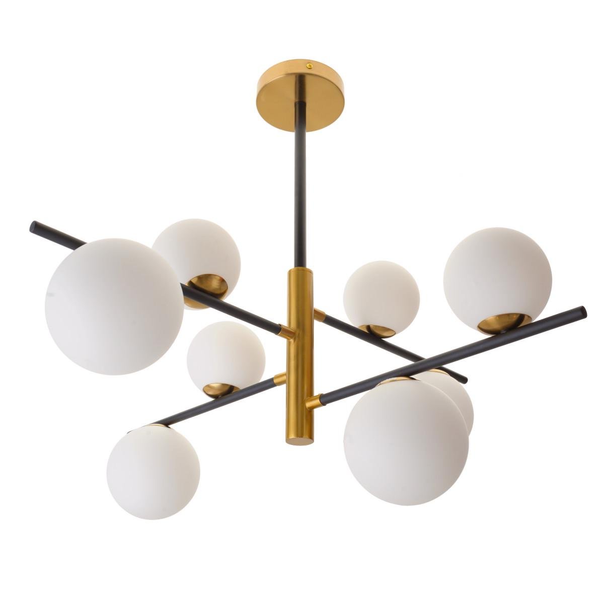 Люстра модерн Brille BL-781S/8 G9 BK/G Золотистий