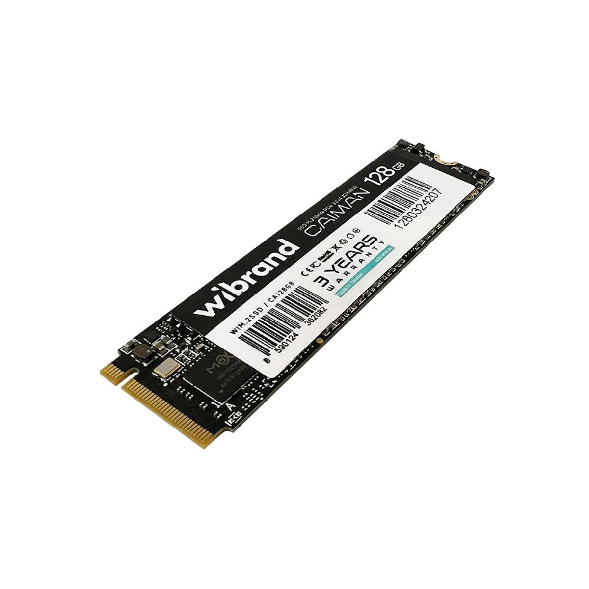 Диск SSD M.2 Wibrand Caiman 128 Gb NVMe 2280 PCIe 3.0 3D NAND (WIM.2SSD/CA128 Gb) - фото 2