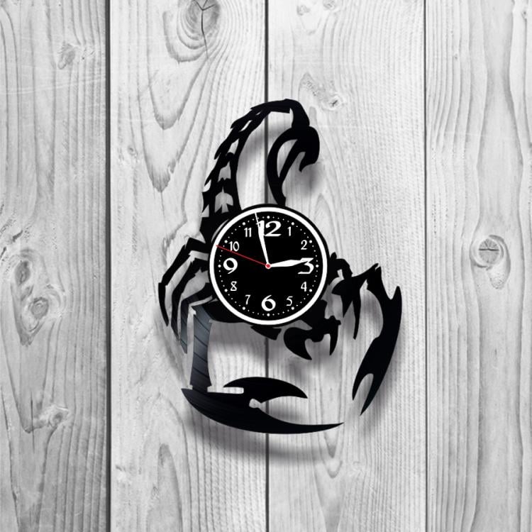 Часы настенные Скорпион 0164 из виниловой пластинки