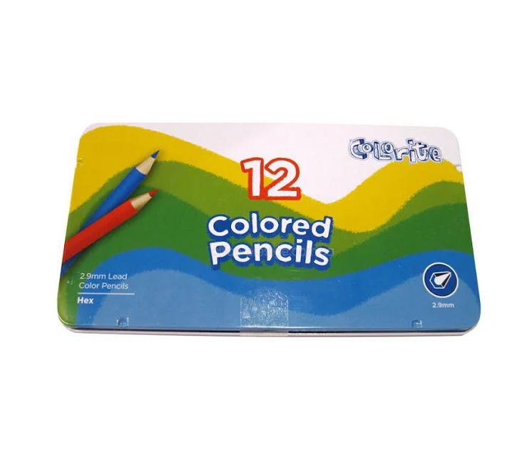 Набор цветных карандашей Colorite Marco 12 цветов (MAR-1100-12-MET)