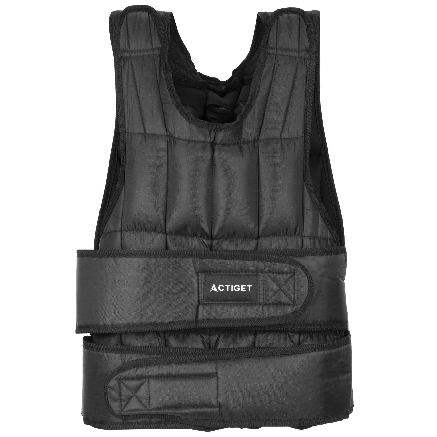 Жилет-утяжелитель для тренировок Actiget ACT0123 20 кг с переменным весом Black (5858)