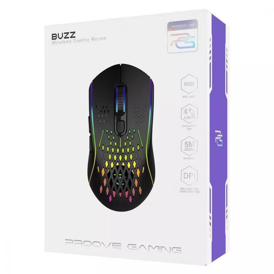 Мышь игровая беспроводная Proove Gaming Buzz Black - фото 7 Мышь игровая беспроводная Proove Gaming Buzz Black - фото 7