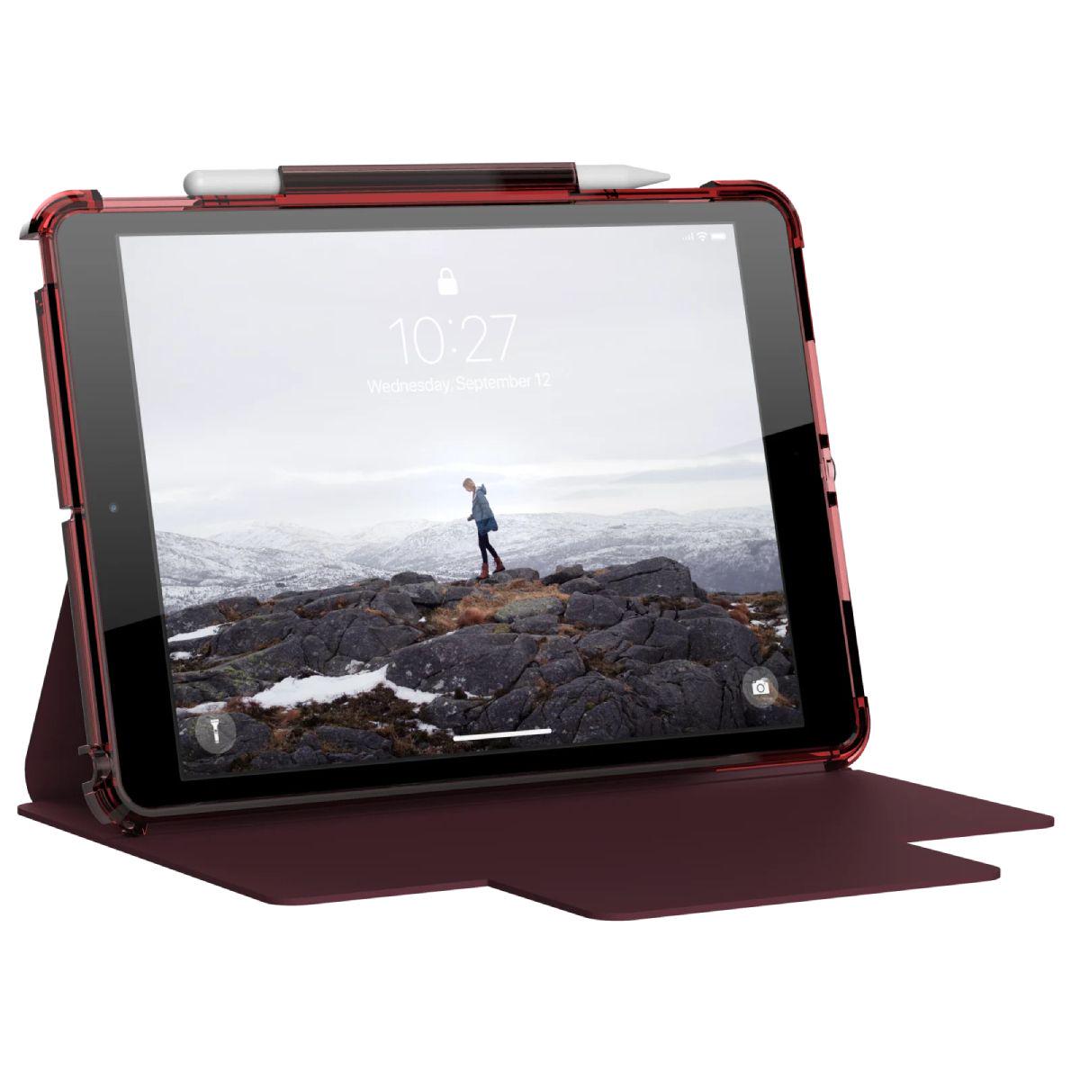 Чехол UAG Lucent для планшета Apple iPad 10,2" 9th Gen 2021 Бордовый (12191N314748) - фото 4 Чехол UAG Lucent для планшета Apple iPad 10,2" 9th Gen 2021 Бордовый (12191N314748) - фото 4