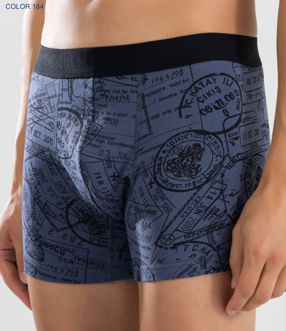 Трусы-боксеры мужские BAYKAR XL р. 50-52 Джинс (1412-184)