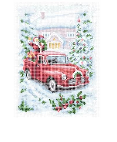 Схема для вишивки бісером Золота Підкова З Новим Роком ЗПНМ-010