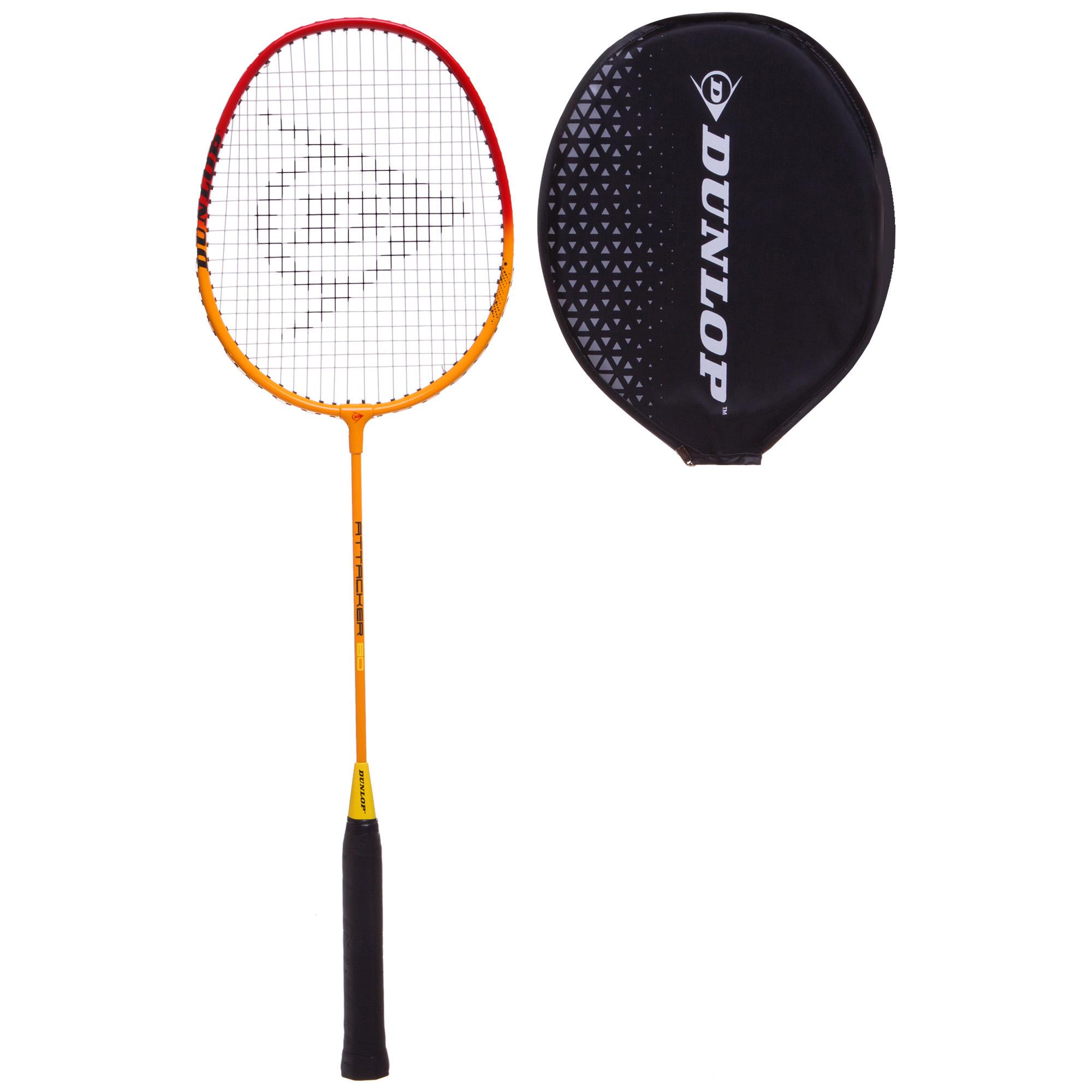 Ракетка для бадминтона Dunlop BD-114532 D BR Attacker 80 профессиональная в чехле (NA002833)
