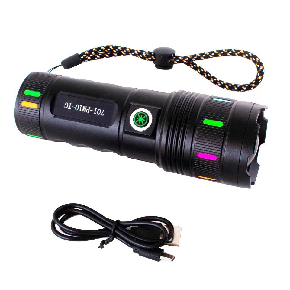 Ліхтар Night Vision Fluorescence 701-PM10-TG Li-Ion акумулятор ЗУ Type-C
