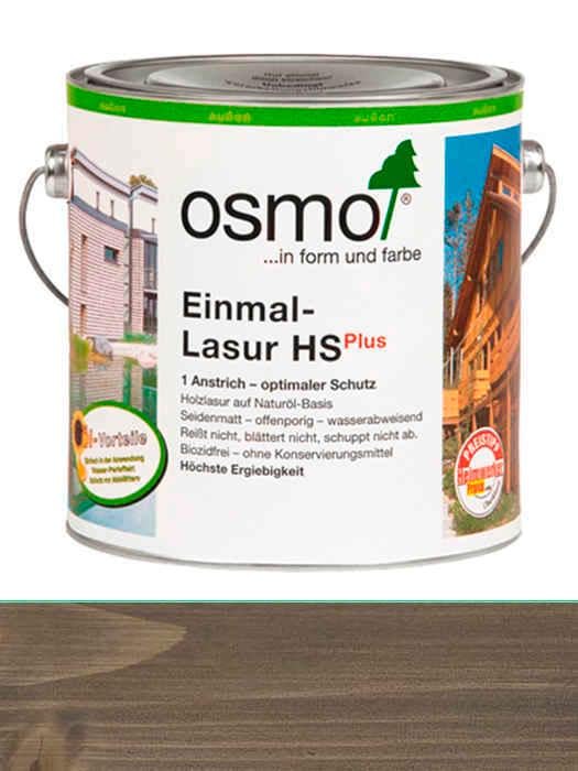 Лазурь Einmal-Lasur Hs Osmo однослойная для всех видов деревянных поверхностей 0,75 л 9207 Серый кварц